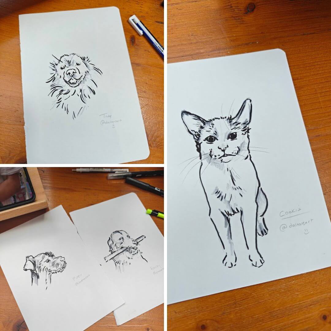 Quick sketech of pets